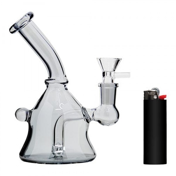 6" Glass Bong w/ Smoke Color