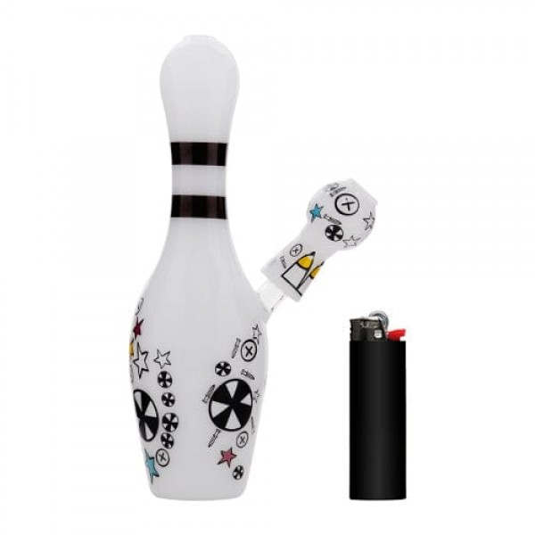 8" Bowling Pin Glass Dab Rig