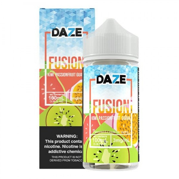 7 Daze Fusion Kiwi Passionfruit Guava ICED 100ml Vape Juice