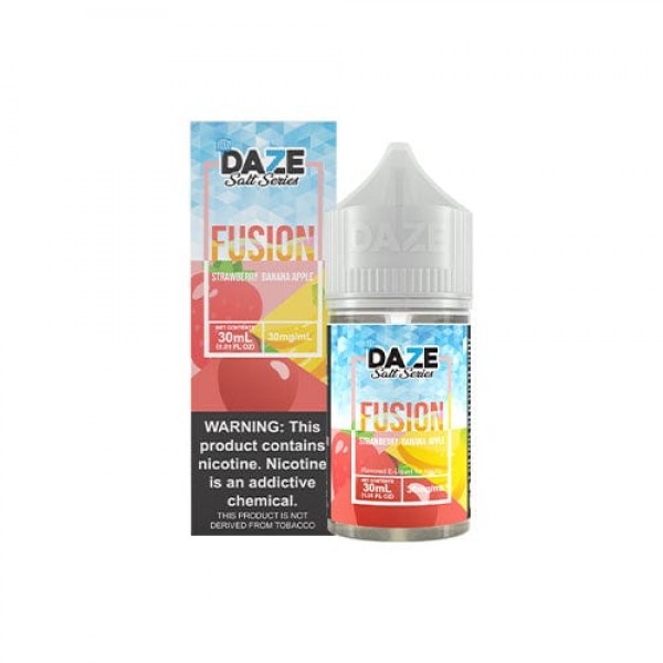 7 Daze Fusion Strawberry Banana Apple ICED 30ml Nic Salt Vape Juice