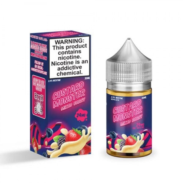 Custard Monster Mixed Berry 30ml Nic Salt Vape Juice