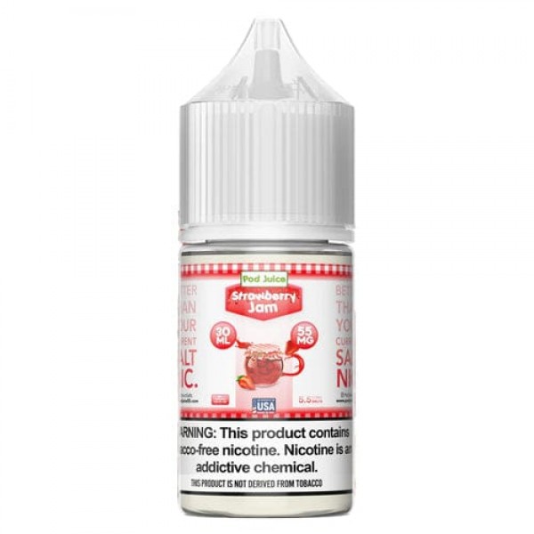 Pod Juice Strawberry Jam TF 30ml Nic Salt Vape Juice