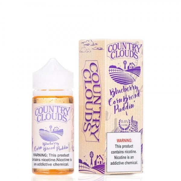 Country Clouds Blueberry Bread Puddin' 100ml Vape Juice