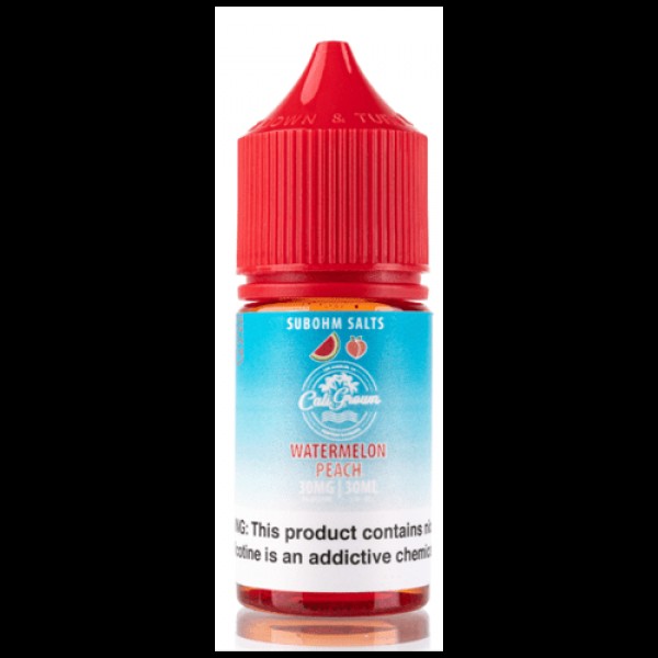 Watermelon Peach 30ml Nic Salt Vape Juice - California Grown