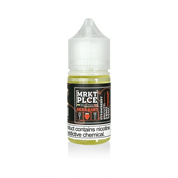 MRKT PLCE Strawberry Biscotti 30ml Nic Salt Vape Juice